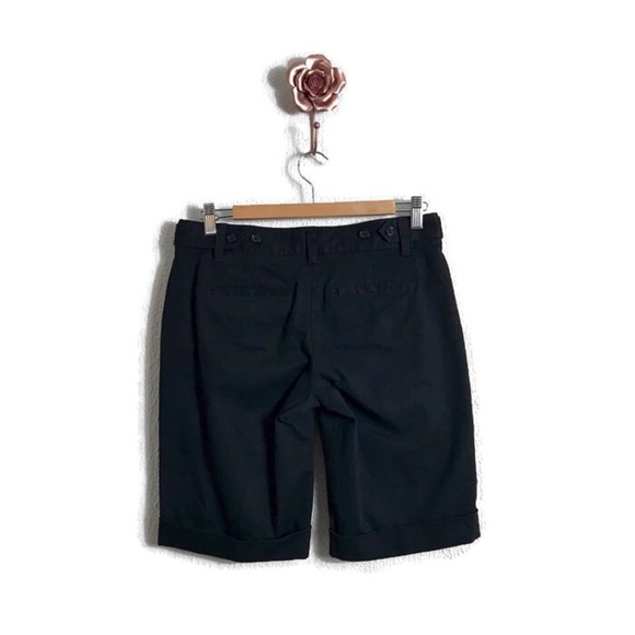 Ann Taylor Size 0 Black Bermuda Shorts NEW - Picture 2 of 6